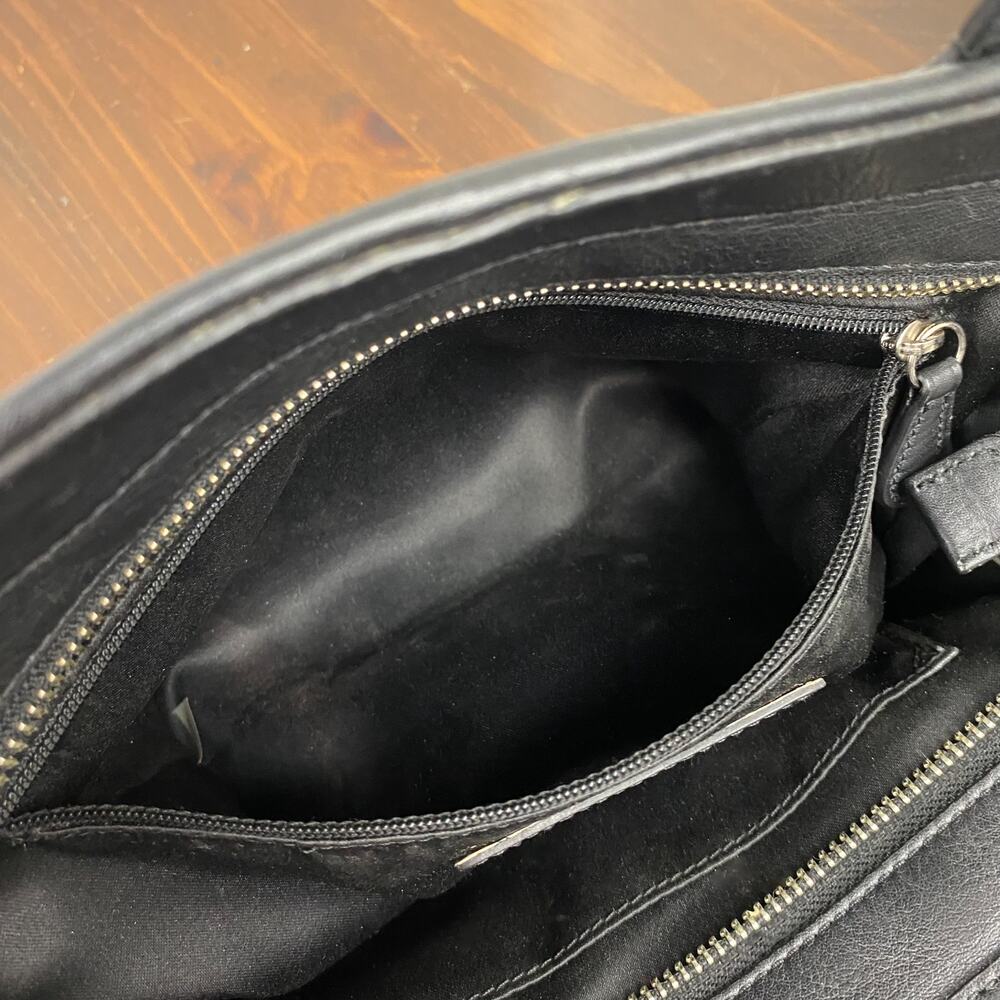 Coach Taylor Black Leather Bette Mini Tote Cross Body Handbag F32944 - Picture 10 of 14